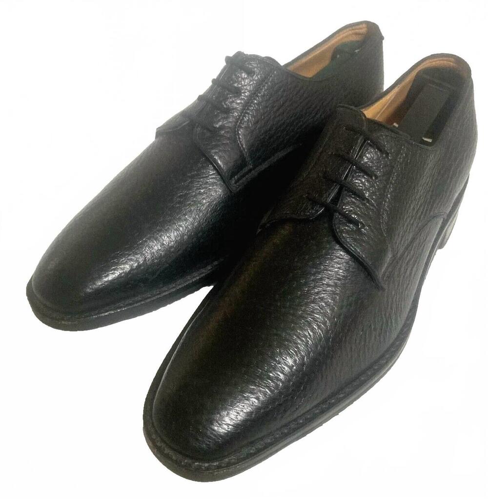 NEW GRAVATI men's peccary leather shoes in black